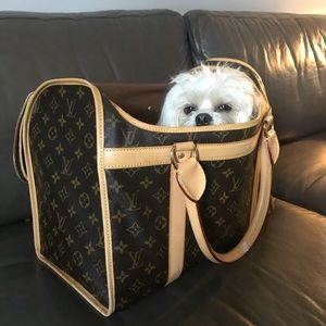 L O U I S   V U I T T O N   dog carrier 40